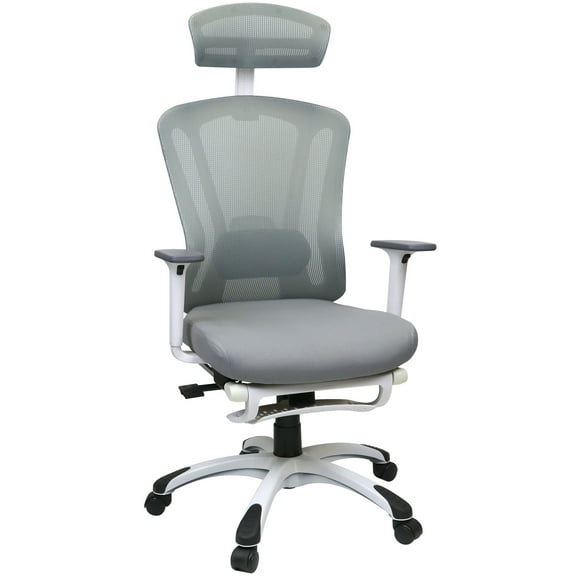 BambooMN Ergo Modo Office Chair - Mineral/White