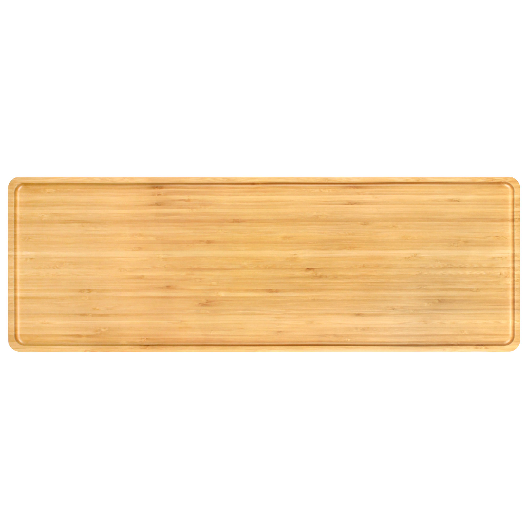 BambooMN Vassoio Rettangolare In Bambù 'Tiger Stripe' - 43x23 Cm