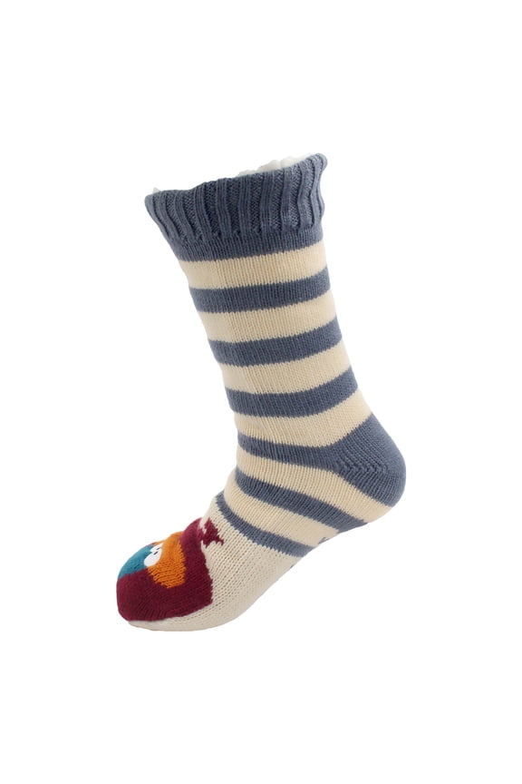 Extra Thick Cozy Fuzzy Animal Thermal Cabin Plush Fleece-lined Knitted Crew Socks