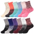 thumbnail image 1 of BambooMN Women's XL Fuzzy Gradient Socks - Assortment 12C, 12 Pairs, 1 of 8