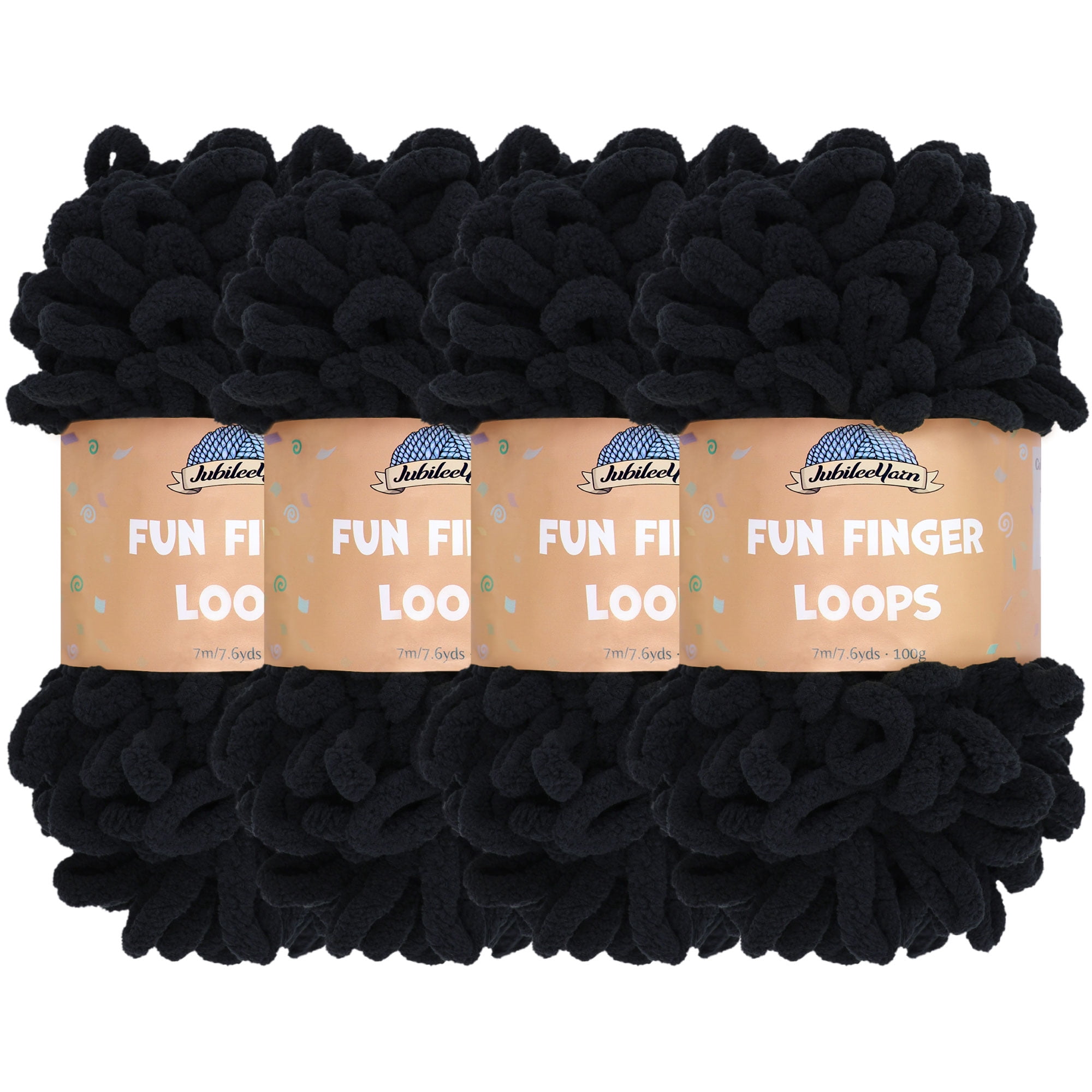 JubileeYarn Fun Finger Loops Yarn - Jumbo Polyester - 100% Polyester ...