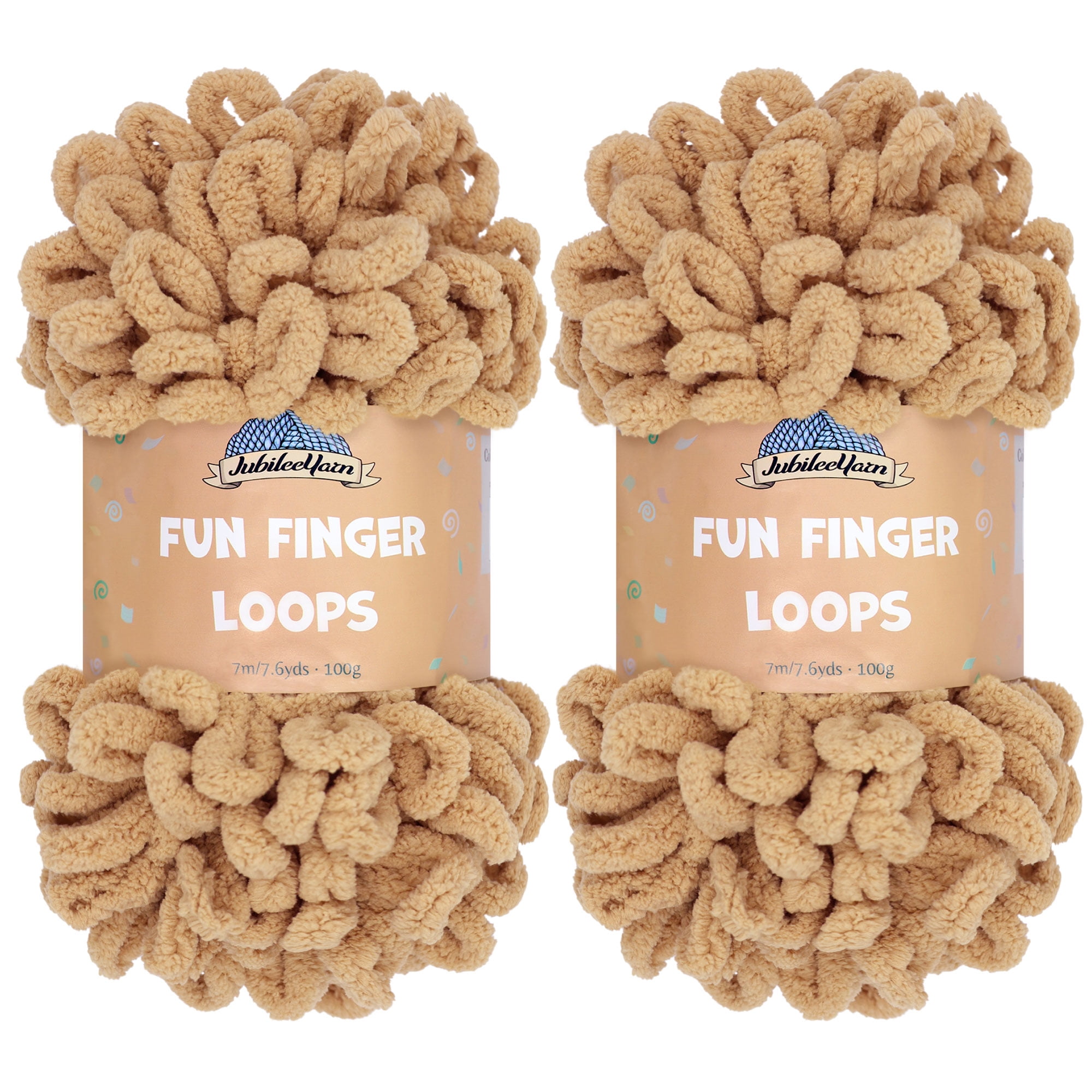 JubileeYarn Fun Finger Loops Yarn - Jumbo Polyester - 100% Polyester ...