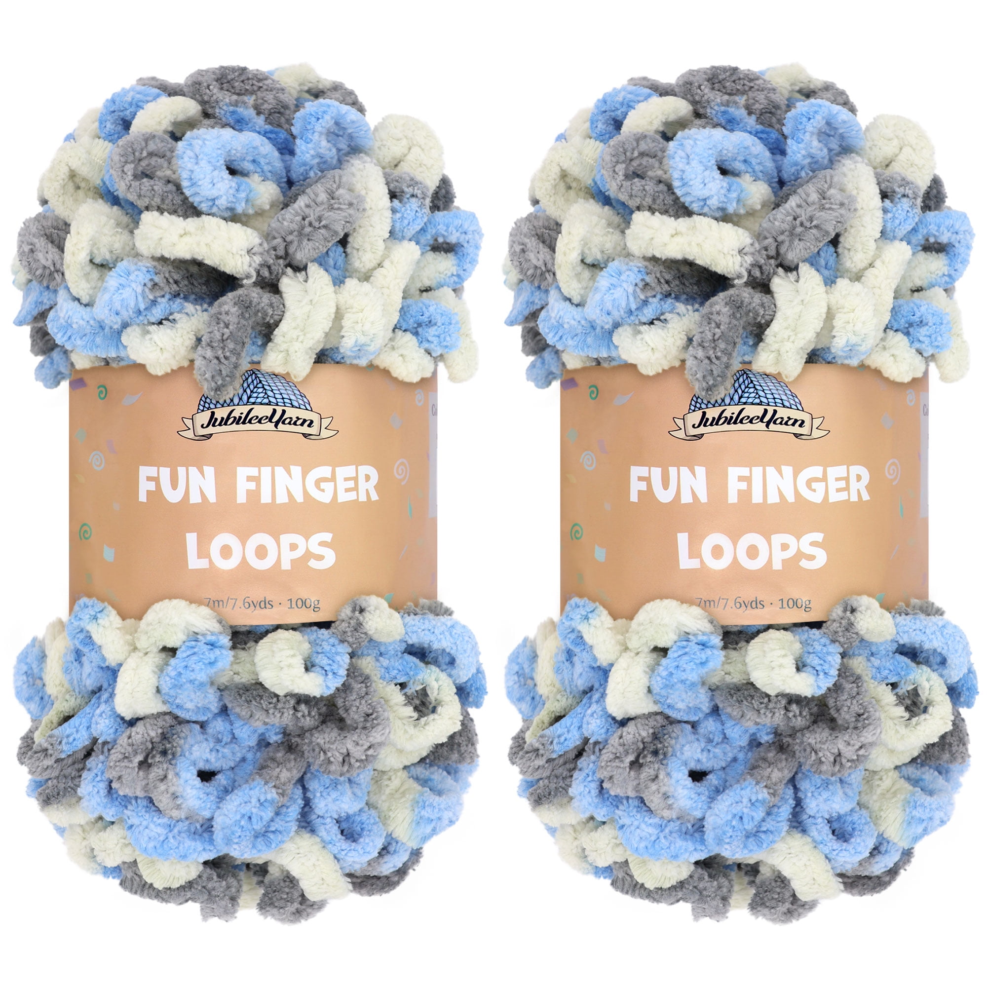 JubileeYarn Finger Knitting Yarn - Fun Finger Loops Yarn - Team Spirit ...