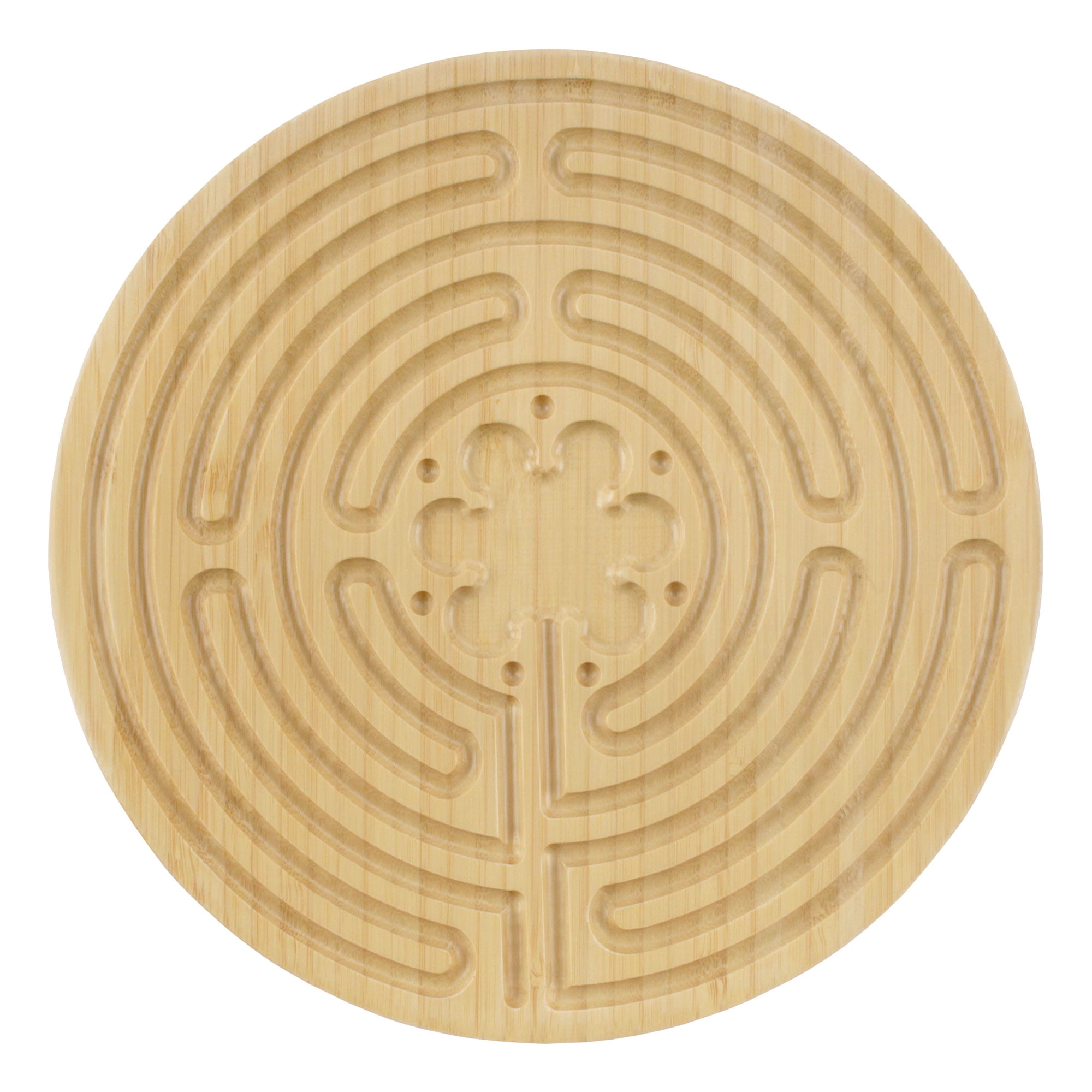BambooMN Finger Labyrinth for Meditation and Prayer - Carbonized