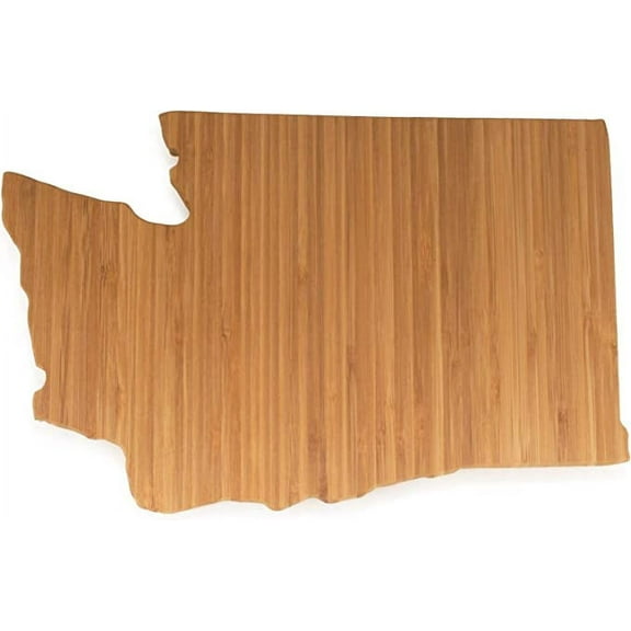BambooMN Florida Silhouette Bamboo Serving and Cutting Board - 1 Unit - 8.25" x 11.5" x 0.60"