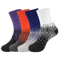 thumbnail image 1 of BambooMN - Fuzzy Gradient Socks - Assortment E - 4prs, 1 of 5
