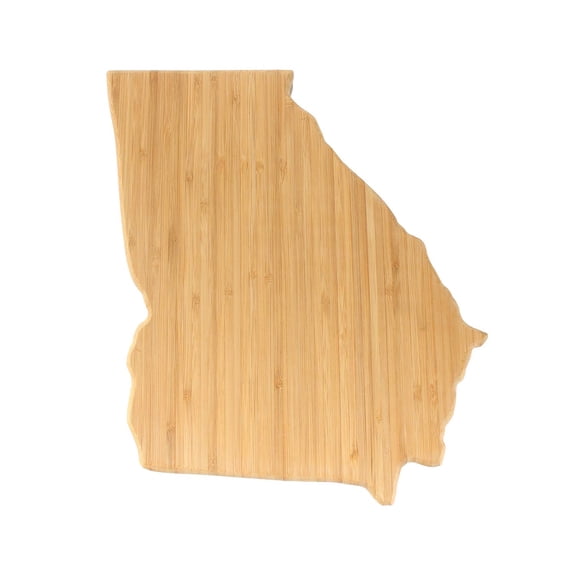 BambooMN Georgia Silhouette Serving and Cutting Board - 10" x 11" x 0.6"
