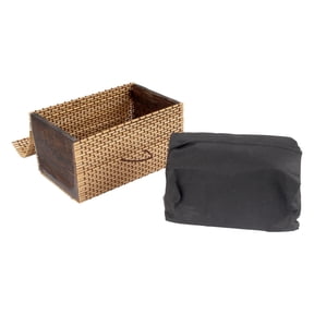 BambooMN Granulated Bamboo Charcoal Odor Absorber Bag in Decorative 6.25" x 3.75" x 3.75" Brown Box, 2 Pieces