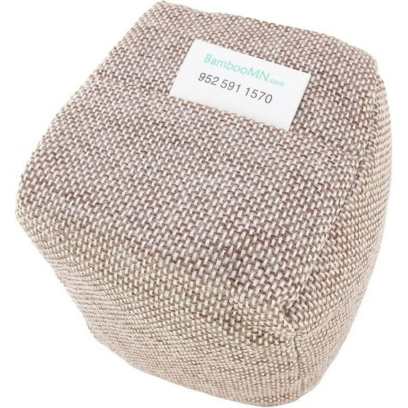 BambooMN Hemp Bamboo Charcoal Air Purifier Freshening Cube, 800 grams Bamboo Activated Carbon, 4 Pieces