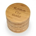 thumbnail image 1 of BambooMN - Laser Engraved Coasters - Dark Ales Phrases - Round - Refilleth Thy Goblet - 100 Pcs, 1 of 1