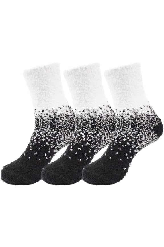 M/L Fuzzy Gradient Socks - 09 Piano Playing - 3 prs