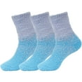thumbnail image 1 of BambooMN M/L Fuzzy Gradient Socks - 12 Sailing Blue - 3 prs, 1 of 5