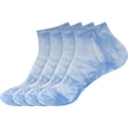thumbnail image 1 of BambooMN Men's Rayon from Bamboo Tie-Dye Ankle Socks - Blue - 4 Pairs, 1 of 8