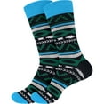 thumbnail image 1 of BambooMN Men's Cotton Colorful Design Dress Socks - Color 5 - 2 Pairs, 1 of 8