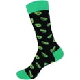 thumbnail image 1 of BambooMN Men's Cotton Colorful Design Novelty Dress Socks - Avocado Print - 1 Pair, 1 of 7