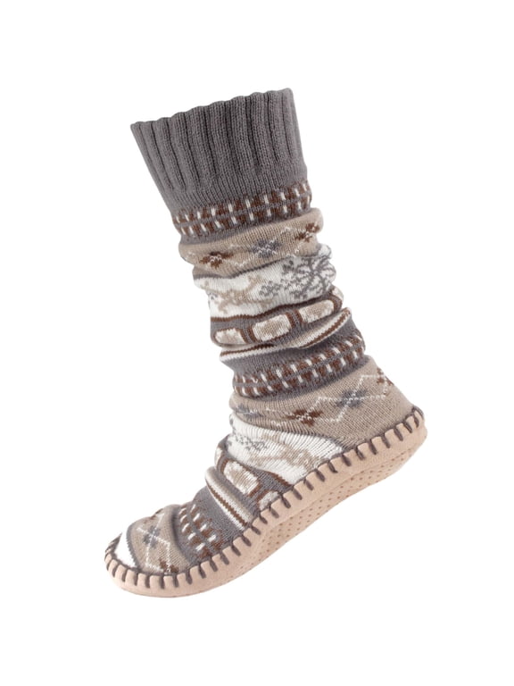 Men's Knit Winter Gripper Slipper Socks - Ultimate Grey - L/XL - 1 Pair
