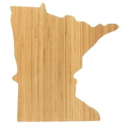 BambooMN Minnesota Silhouette Serving and Cutting Board - 10.75" x 10.45" x 0.6"