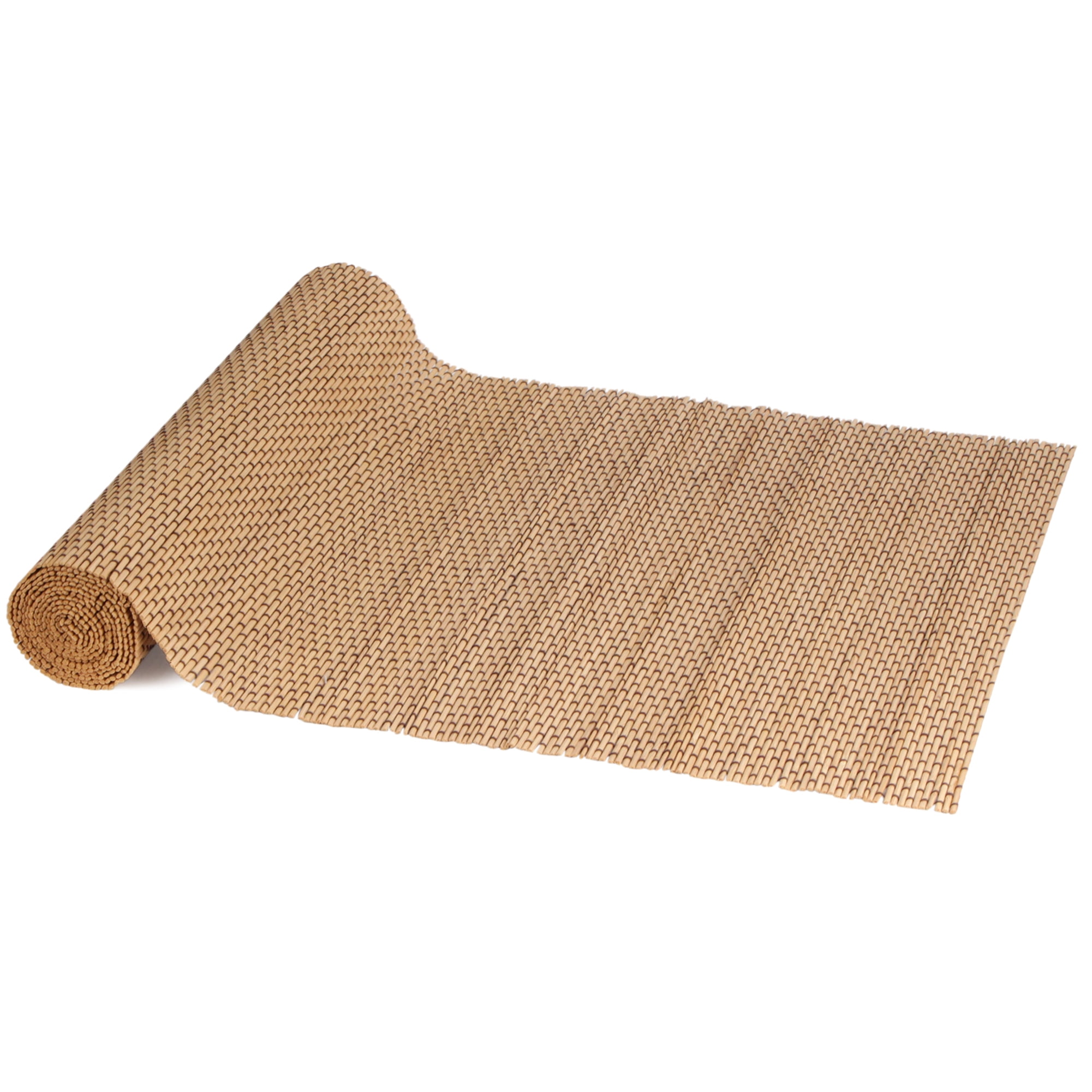 Natural Brown Bamboo Slat Table Runner, 13" x 70"