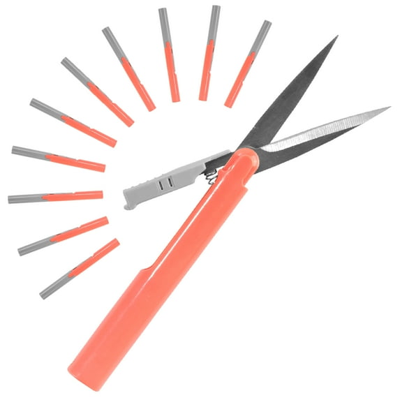 BambooMN Penblade Pen-Style Portable Travel Scissors Bulk Pack - Living Coral - 10 Pairs