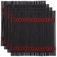 thumbnail image 1 of BambooMN Premium Bamboo Matchstick Coasters - 4.25" x 4.25" - Black - 32 Pieces, 1 of 9