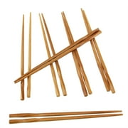 BambooMN Premium Reusable Japanese Bamboo Chopsticks, Twisted 9-inch - 12 Pairs