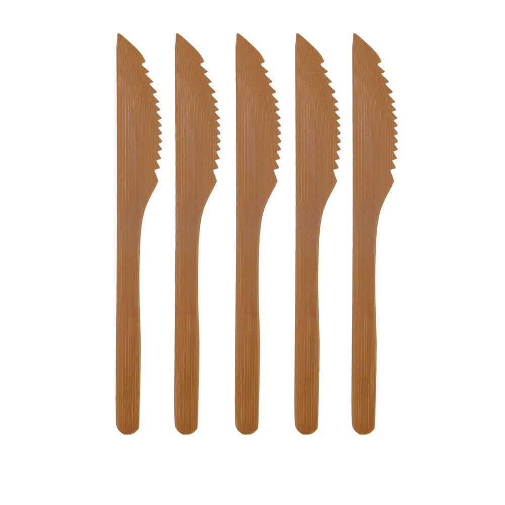 BambooMN Reusable Bamboo Teaspoons | 10-Pack 6.25" Solid Bamboo Utensils For Dining