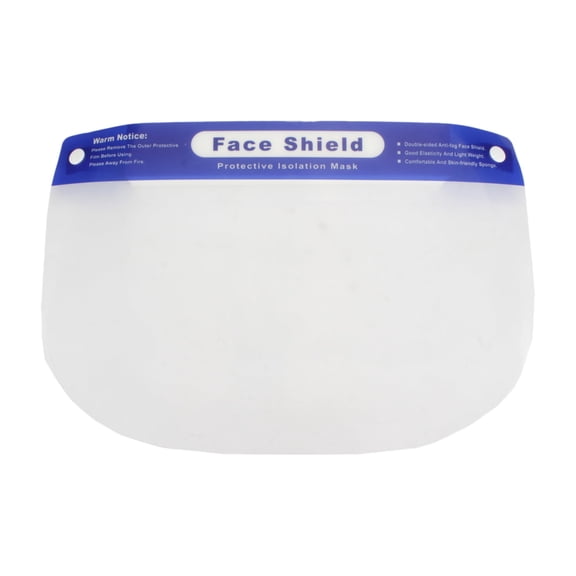 BambooMN Reusable Full Coverage Adjustable Face Safety Shield - 10 Units