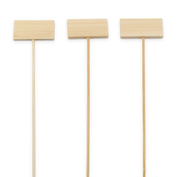 BambooMN Small Billboard Bamboo Appetizer Cocktail Restaurant and Party Skewer Picks - 4.5" (11.43cm) - 100 Pieces