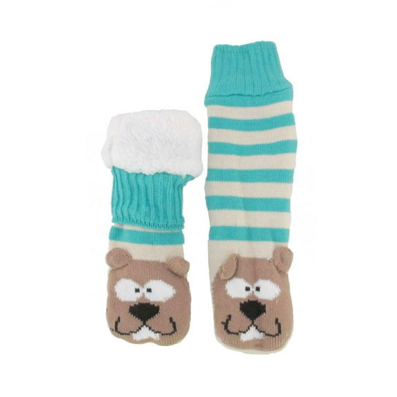 BambooMN Thermal Fleece Lined Sock, Beaver - 1 Pair