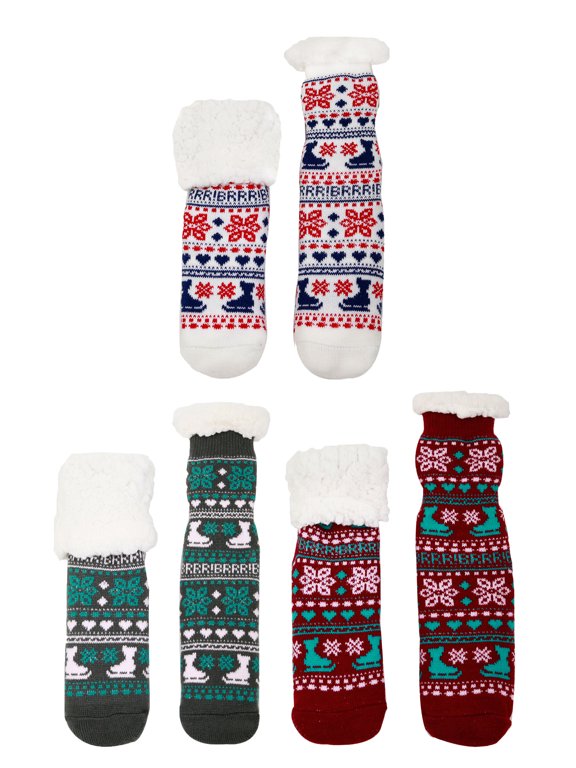 Thermal Fleece Lined Socks - 3prs, A4