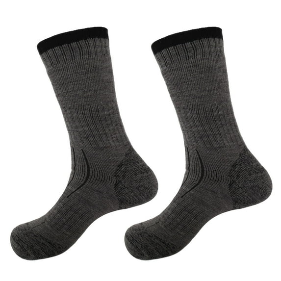 BambooMN Thick Wool Blend Socks - Assortment 03, Men's Size M - 2 Pairs