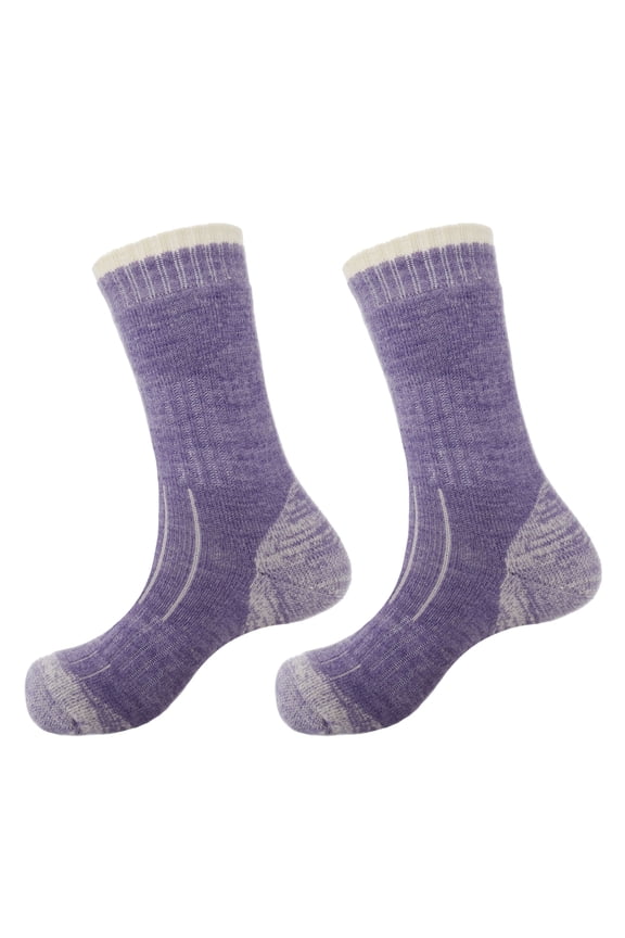 Thick Wool Blend Socks - Assortment 07, Women's - 2 Pairs