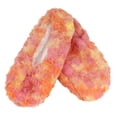 thumbnail image 1 of BambooMN Tie Dye Multicolor Fuzzy Slippers - Sunset Swirl - Small - 1 Pair, 1 of 4