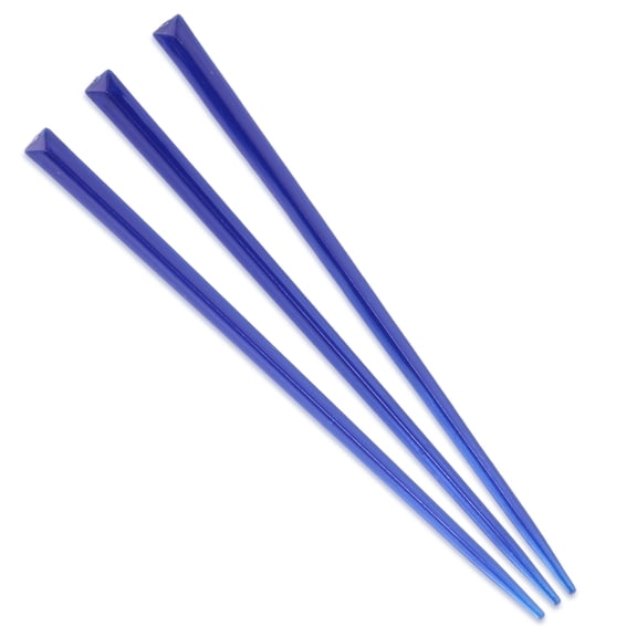 BambooMN Triangular Appetizer Cocktail Prism Picks - 3.5" (8.9cm) - Dark Blue - 10,000 Pieces