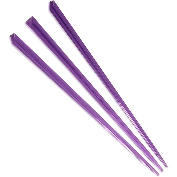BambooMN Triangular Appetizer Cocktail Prism Picks - 4.5" (11.4cm) - Purple - 300 Pieces