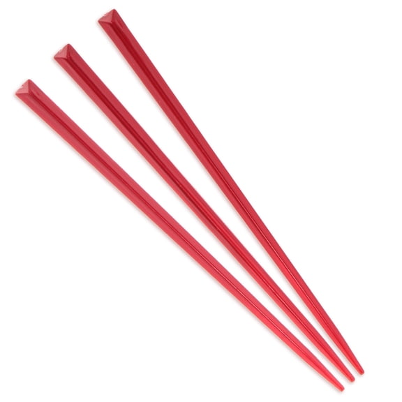 BambooMN Triangular Appetizer Cocktail Prism Picks - 3.5" (8.9cm) - Red - 300 Pieces