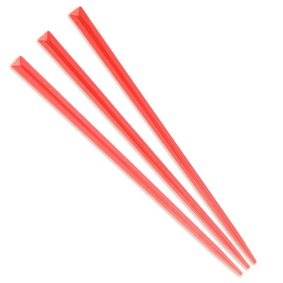 BambooMN Triangular Appetizer Cocktail Prism Picks - 3.5" (8.9cm) - Coral Red - 300 Pieces