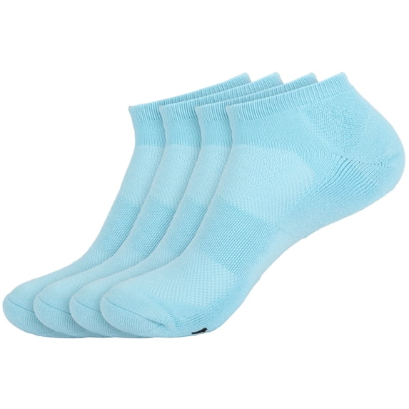 BambooMN Unisex Men's and Women's Rayon from Bamboo Athletic Ankle Socks - Breeze - Small - 4 Pairs