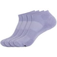 thumbnail image 1 of BambooMN Unisex Men's and Women's Athletic Sport Ankle Socks Made of Rayon from Bamboo - Lavender - 4 Pairs - Medium, 1 of 6