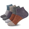 thumbnail image 1 of BambooMN Unisex Rayon from Bamboo Classic Casual Ankle Socks - Assortment C - Large - 4 Pairs, 1 of 5