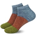 thumbnail image 1 of BambooMN Unisex Rayon from Bamboo Classic Casual Ankle Socks - Blue Red Green - Medium - 2 Pairs, 1 of 5