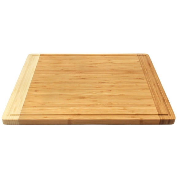 BambooMN Universal Premium Pull Out Cutting Boards - Under Counter Replacement - Designed To Fit Standard Slots - High Quality Heavy Duty Kitchen Board with Juice Groove - 20" x 22" x 0.75" - 1 Piece