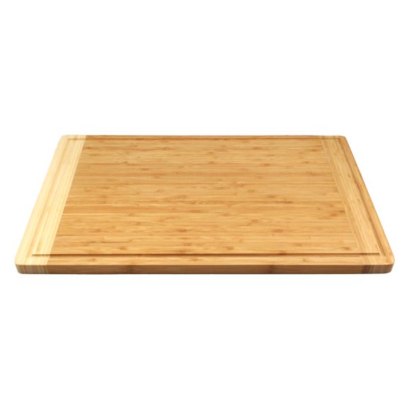 BambooMN Universal Premium Pull Out Cutting Boards - Under Counter Replacement - Designed To Fit Standard Slots - High Quality Heavy Duty Kitchen Board with Juice Groove - 22" x 14" x 0.75" - 1 Piece