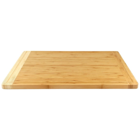BambooMN Universal Premium Pull Out Cutting Boards - Under Counter Replacement - Designed To Fit Standard Slots - High Quality Heavy Duty Kitchen Board with Juice Groove - 22" x 16" x 0.75" - 1 Piece