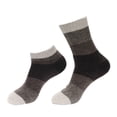 thumbnail image 1 of BambooMN Women's Chenille Fuzzy Color Block Crew Ankle Home Socks, 1 of 5