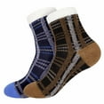 thumbnail image 1 of BambooMN Women's Funky Double Layer Cabin Thick Soft Warm Fuzzy Comfy Home Outdoor Socks, Assortment R, 2 Pairs, L/XL, 1 of 4