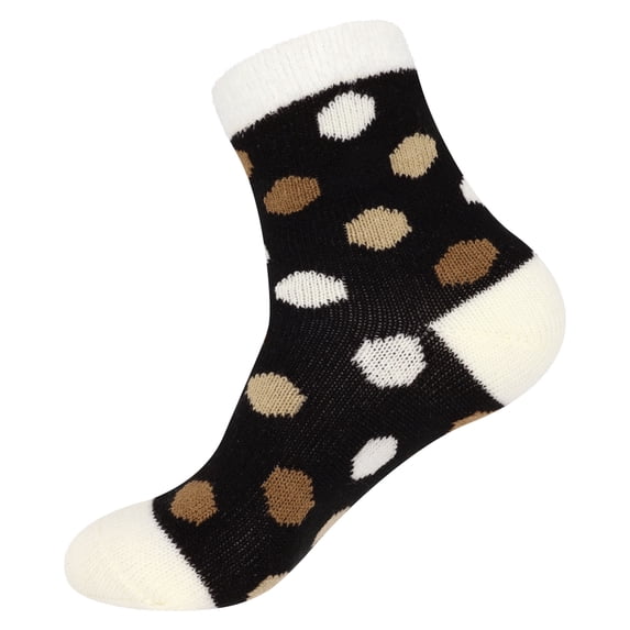 BambooMN Women's Funky Double Layer Cabin Socks - Color 12 - Extra-Large - 1 Pair