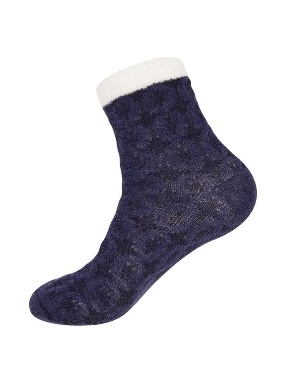 Women's Funky Double Layer Cabin Socks - Color 23 - Regular - 1 Pair