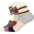 thumbnail image 1 of BambooMN Women's Funky Double Layer Thick Soft Warm Fuzzy Comfy Home Socks, 3 Pairs Asst E, S/M, 1 of 7
