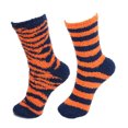 thumbnail image 1 of BambooMN Women's Fuzzy Team Spirit Socks - Orange/Blue - One Size(4 - 10) - 4 Pairs, 1 of 4